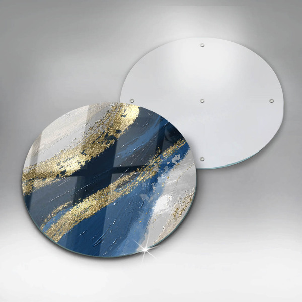 Tagliere in vetro temperato Texture con oro