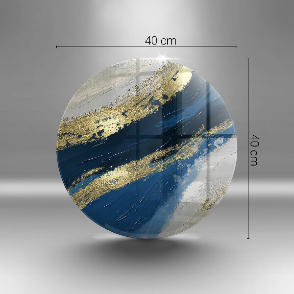 Tagliere in vetro temperato Texture con oro