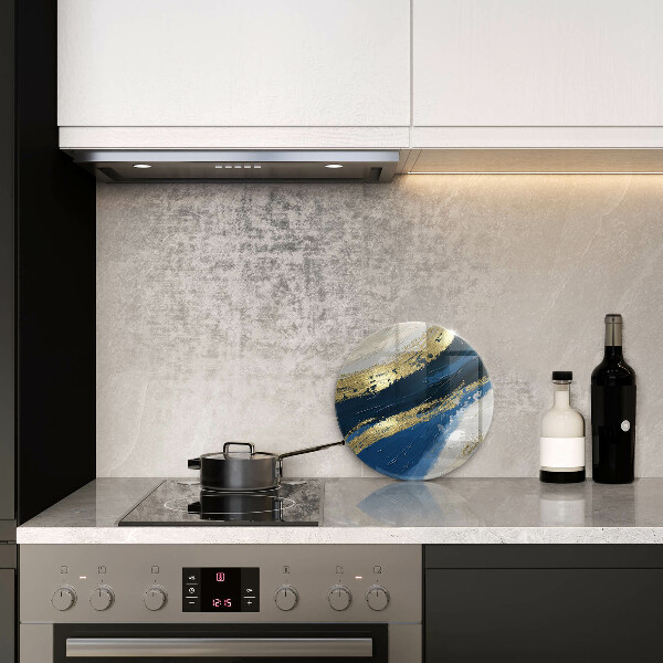 Tagliere in vetro temperato Texture con oro