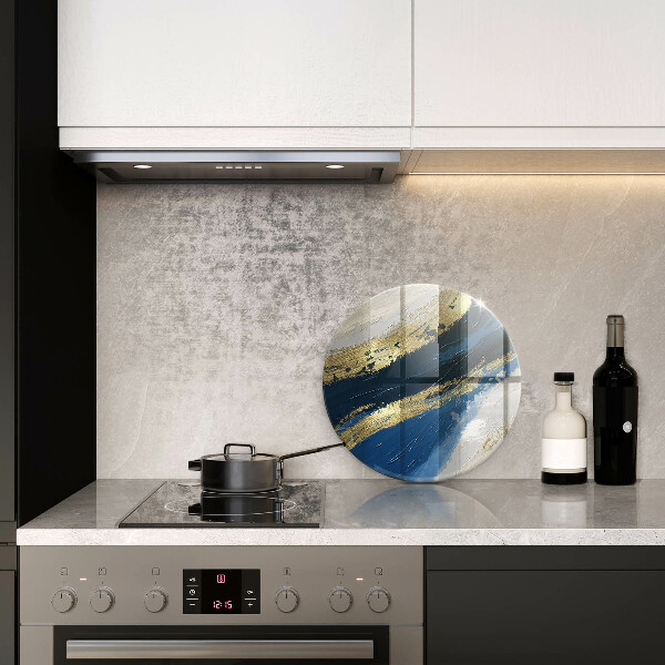 Tagliere in vetro temperato Texture con oro