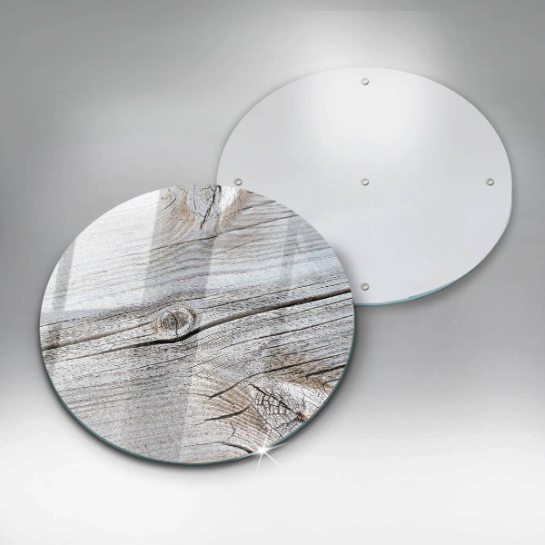 Tagliere in vetro temperato Struttura in legno chiaro