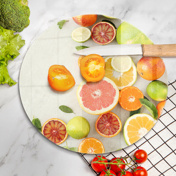 Tagliere in vetro temperato Agrumi