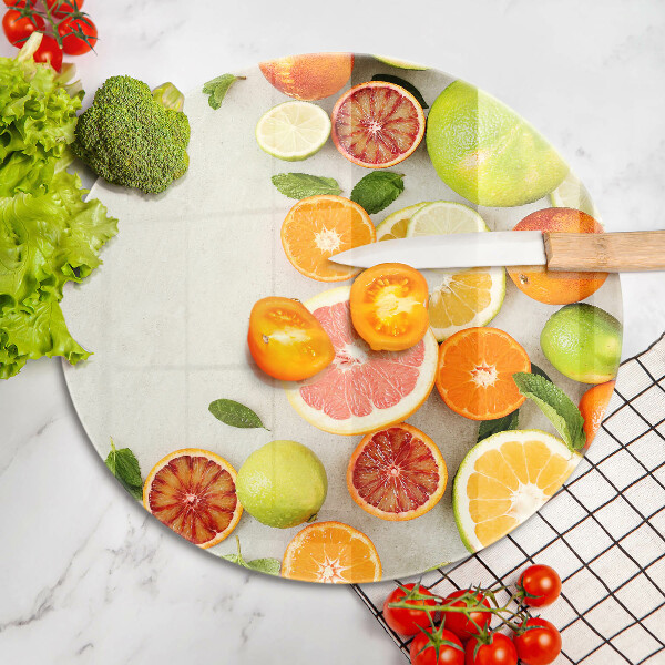 Tagliere in vetro temperato Agrumi