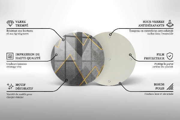 Tagliere in vetro temperato Forme taglienti