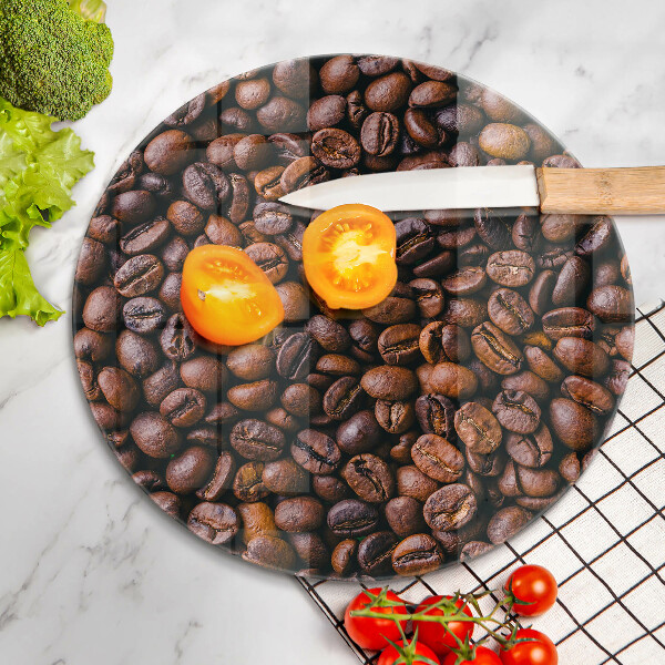 Tagliere in vetro temperato Chicchi di caffè