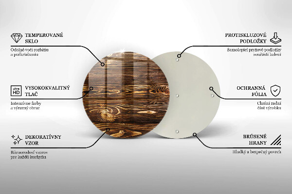 Tagliere in vetro temperato Struttura del legno