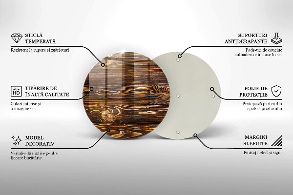Tagliere in vetro temperato Struttura del legno