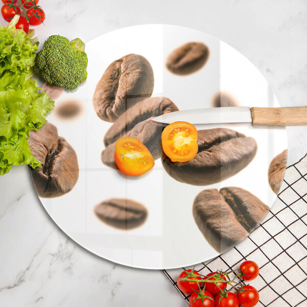 Tagliere in vetro temperato Chicchi di caffè