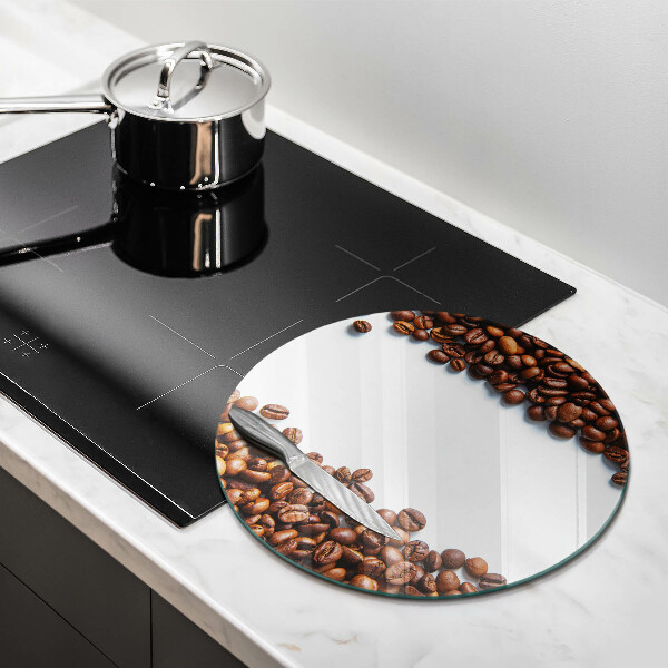 Tagliere in vetro temperato Chicchi di caffè