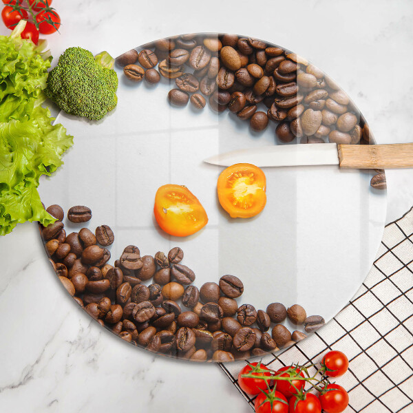 Tagliere in vetro temperato Chicchi di caffè