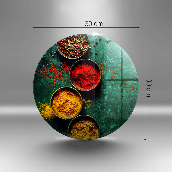 Tagliere in vetro temperato Spezie orientali