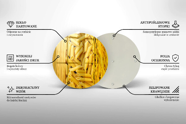 Tagliere in vetro temperato Pasta