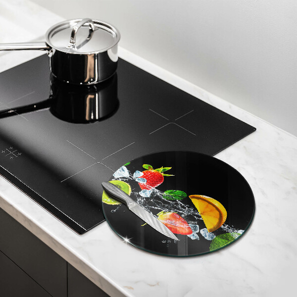 Tagliere in vetro temperato Frutta in acqua