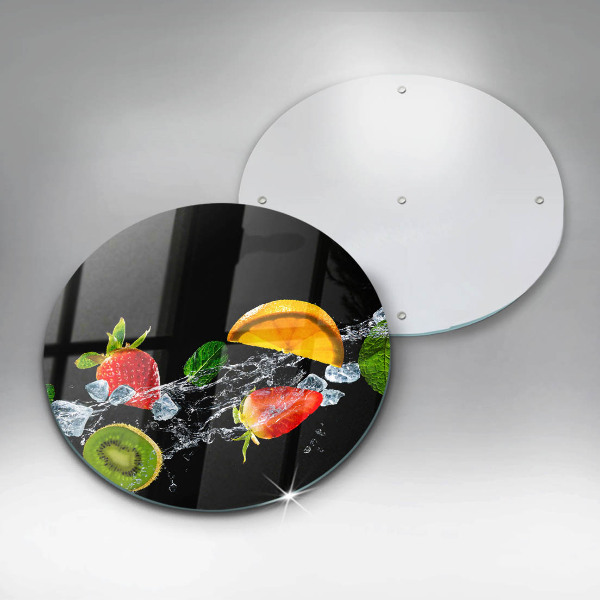 Tagliere in vetro temperato Frutta in acqua