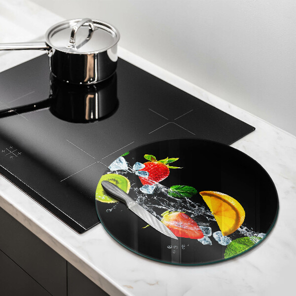 Tagliere in vetro temperato Frutta in acqua