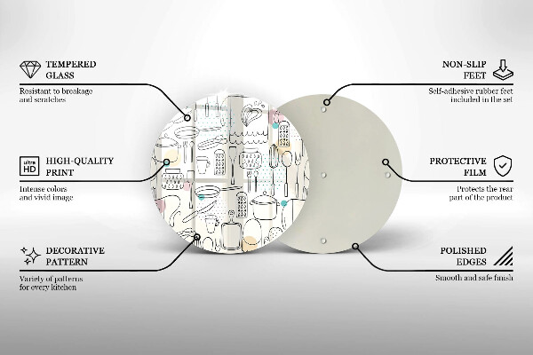 Tagliere in vetro temperato Accessori per la cucina