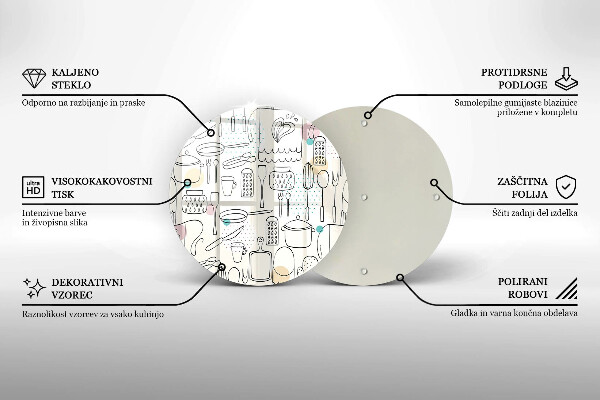 Tagliere in vetro temperato Accessori per la cucina