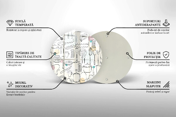 Tagliere in vetro temperato Accessori per la cucina