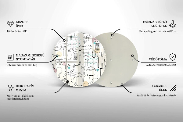 Tagliere in vetro temperato Accessori per la cucina