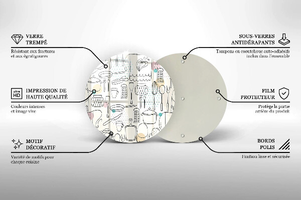 Tagliere in vetro temperato Accessori per la cucina