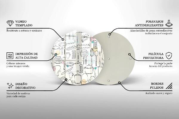 Tagliere in vetro temperato Accessori per la cucina