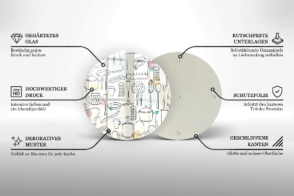 Tagliere in vetro temperato Accessori per la cucina