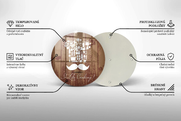 Tagliere in vetro temperato I like cooking