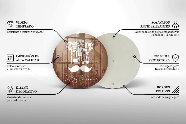 Tagliere in vetro temperato I like cooking