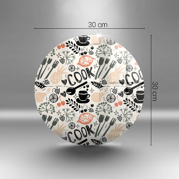 Tagliere in vetro temperato Motivo della cucina dei cartoni animati