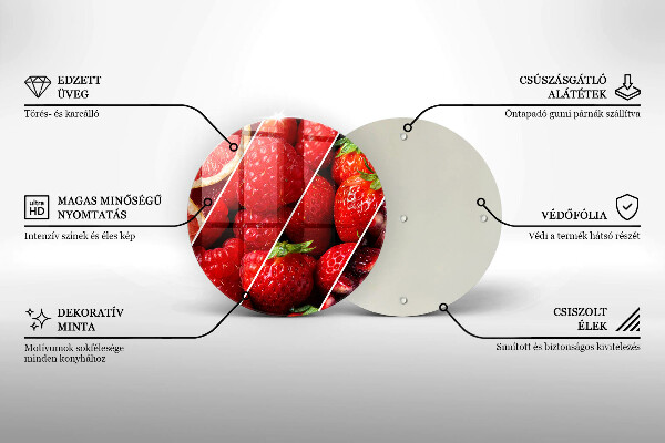 Tagliere in vetro temperato Frutti colorati