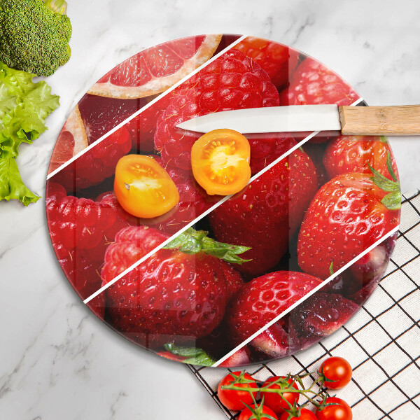 Tagliere in vetro temperato Frutti colorati