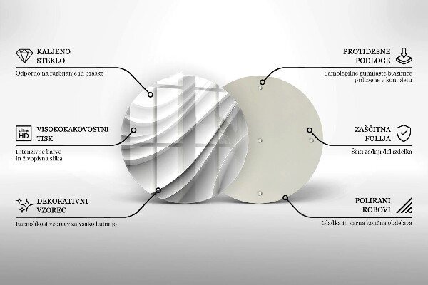 Tagliere in vetro temperato Linee geometriche