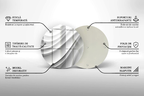 Tagliere in vetro temperato Linee geometriche