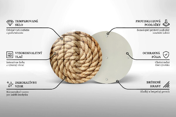 Tagliere in vetro temperato Grossa fune