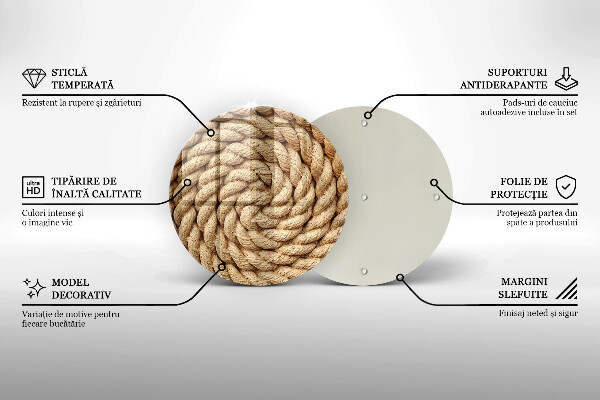 Tagliere in vetro temperato Grossa fune