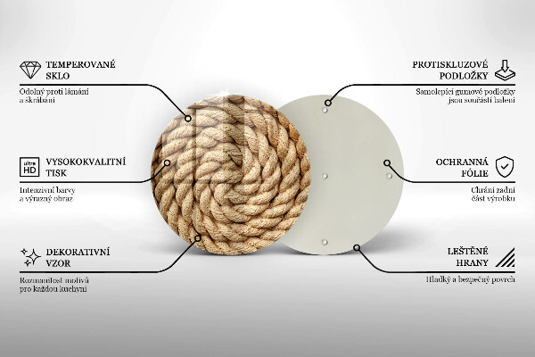 Tagliere in vetro temperato Grossa fune