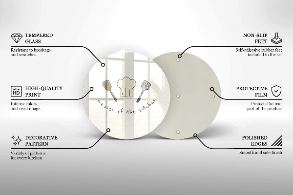Tagliere in vetro temperato Maestro della cucina