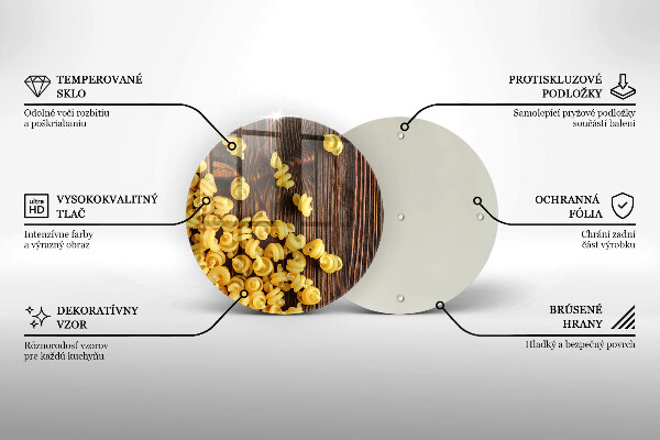 Tagliere in vetro temperato Pasta in tavola