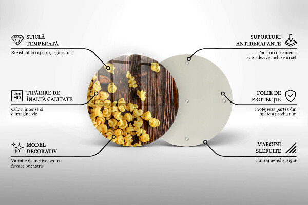 Tagliere in vetro temperato Pasta in tavola