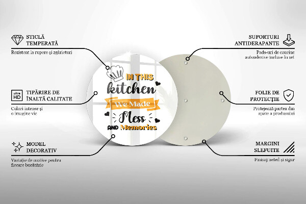Tagliere in vetro temperato In questa cucina abbiamo creato disordine e ricordi