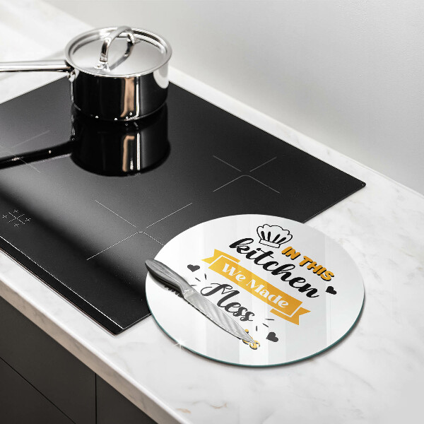 Tagliere in vetro temperato In questa cucina abbiamo creato disordine e ricordi