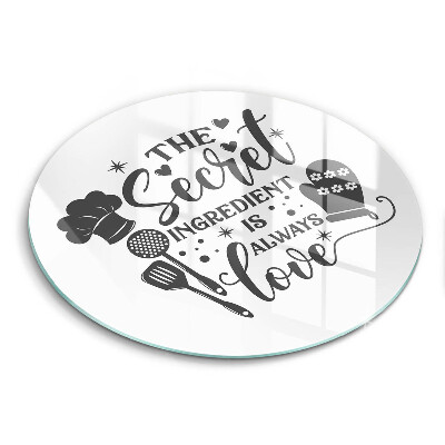 Tagliere in vetro temperato Iscrizione frase