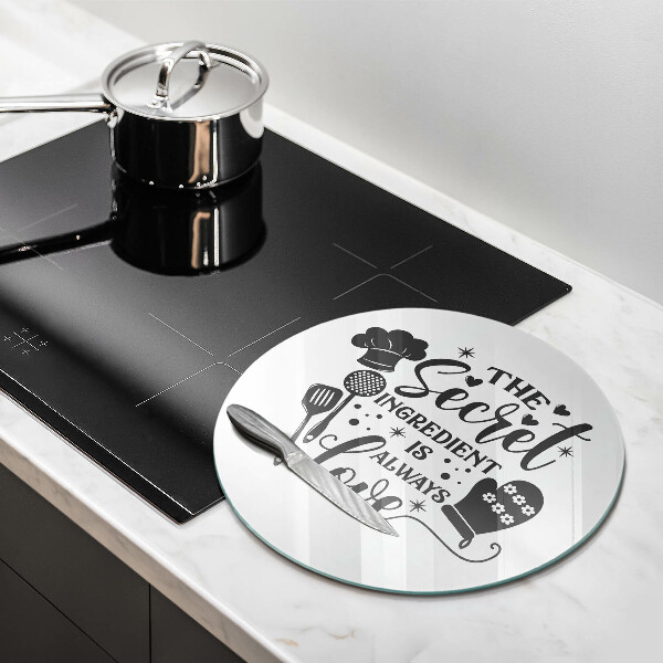 Tagliere in vetro temperato Iscrizione frase