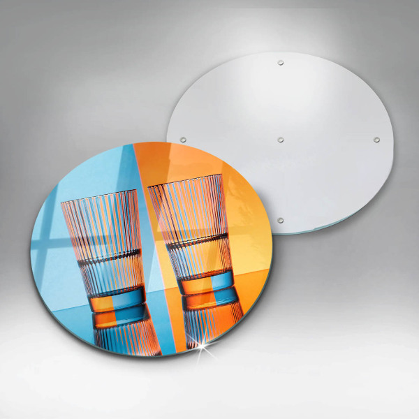 Tagliere in vetro temperato Due bicchieri d'acqua