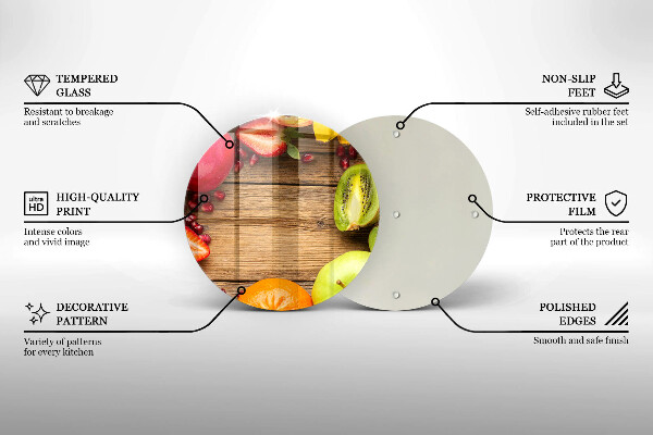 Tagliere in vetro temperato Frutta fresca