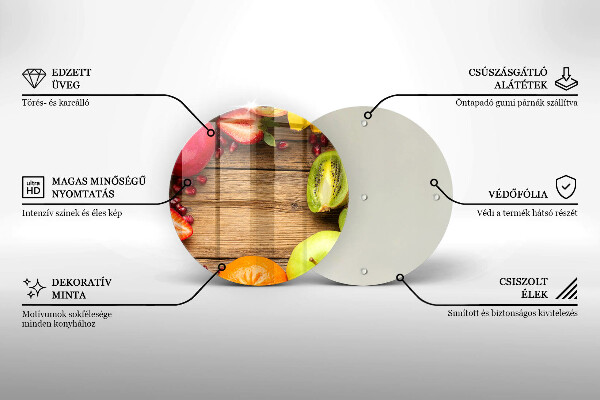 Tagliere in vetro temperato Frutta fresca