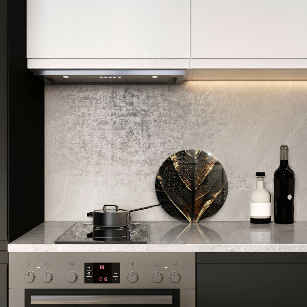 Tagliere in vetro temperato Foglia d'oro