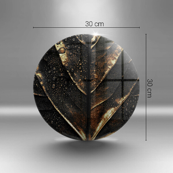 Tagliere in vetro temperato Foglia d'oro