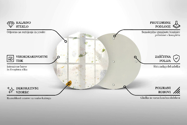 Tagliere in vetro temperato Foglie cadenti