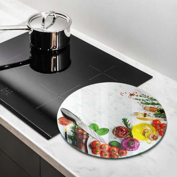 Tagliere in vetro temperato Verdure e spezie